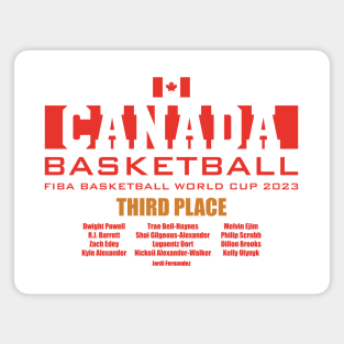 Canada FIBA World Cup 2023 - Third Place - Roster Magnet